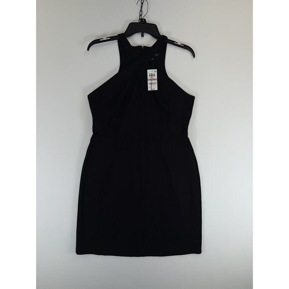 INC International Concepts Dress Womens 12 Petite Black Ombre Bloom Halter New - Picture 1 of 7